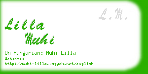 lilla muhi business card